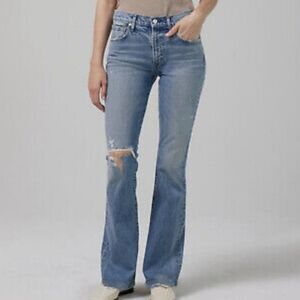 Free People We The Free Raw Hem Bootcut Jeans Size 24